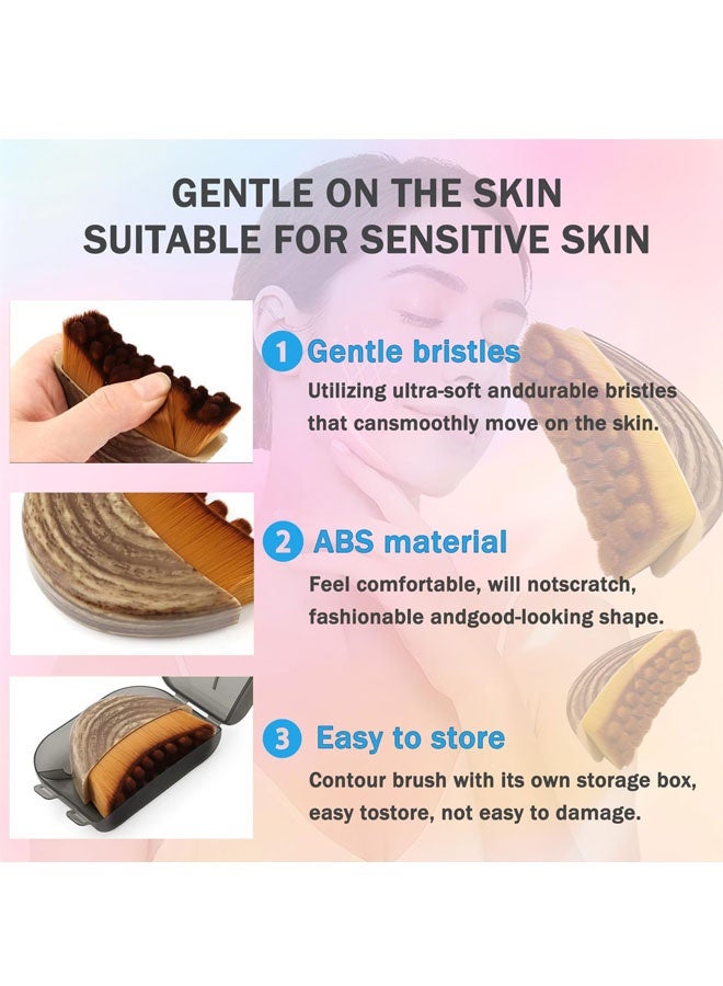 فرشاة الوجه لتحديد محيط الجهاز اللمفاوي، فرشاة الوجه الجافة، مدلك تصريف السوائل، تنظيف البشرة، العناية بالبشرة، نحت الذقن والفك، تقليل الانتفاخ، شعيرات ناعمة، غوا شا، تخفيف التعب، تحسين الدورة الدموية - Image 3